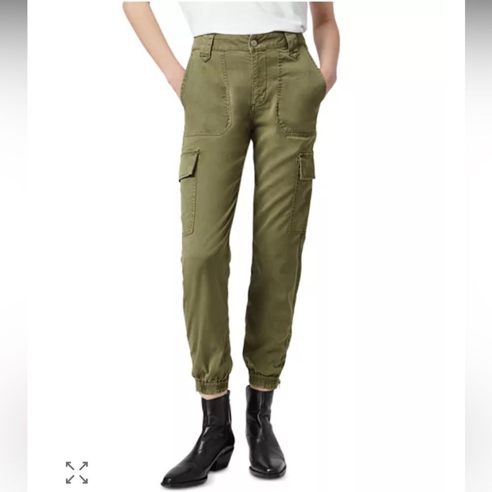 AllSaints || Women’s Nola Army Green Cargo Casual Ankle Skinny Joggers 27